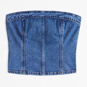 Abercrombie Strapless Denim Set Top